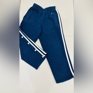 Vintage Polo By Palph Lauren Kids Buttons On The Sides Blue Cotton Pants  8-10